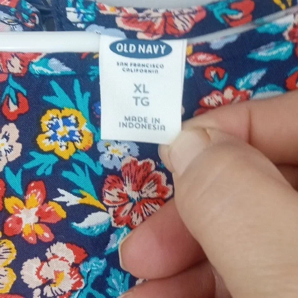Old Navy Women's Vibrant Floral Midi Dress Size XL - Picture 2 of 9